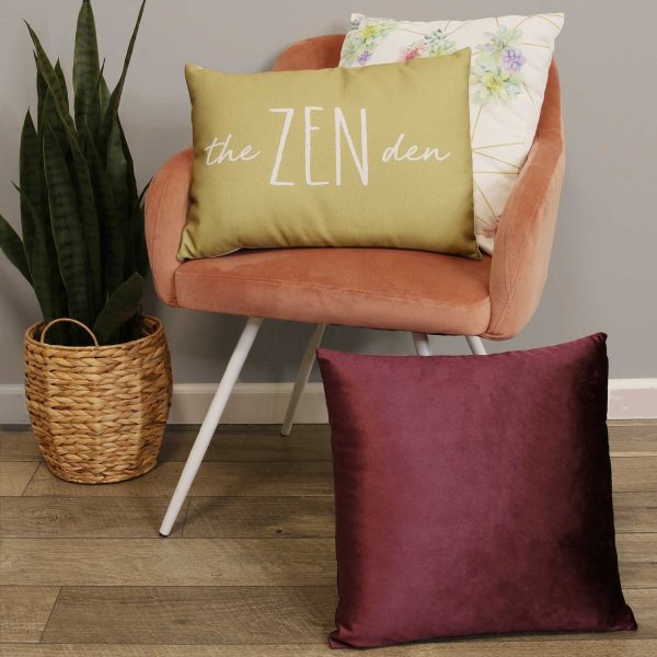 Majestic Purple Velvet 18 Square Pillow - Image 3