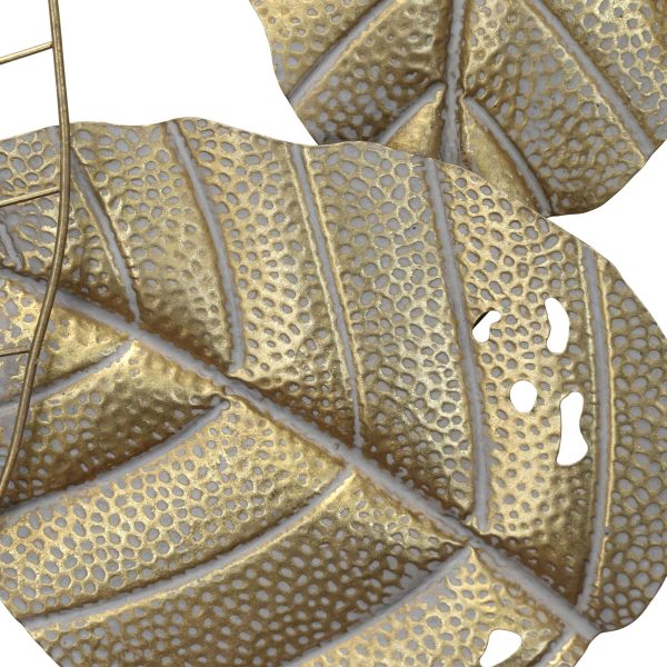 Gold Metal Leaf Centerpiece Wall Decor - Image 3