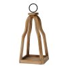 Metal & Open Wood Lantern