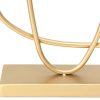 Gold Abstract Metal Tabletop Sculpture - Image 3