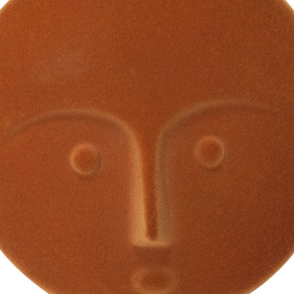 Color Pop Orange Face Statue - Image 3