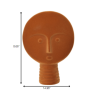 Color Pop Orange Face Statue - Image 4