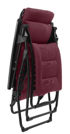 27.5" X 32.7" X 46" Bordeaux Powder Coated Recliner - Image 2
