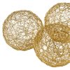 3" X 3" X 3" Gold Iron Wire Spheres Box Of 3 - Image 4