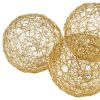 4" X 4" X 4" Gold Iron Wire Spheres Box Of 3 - Image 4