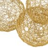 4" X 4" X 4" Gold Iron Wire Spheres Box Of 3 - Image 5