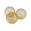 5" X 5" X 5" Gold Iron Wire Spheres Box Of 3 - Image 3