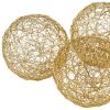 5" X 5" X 5" Gold Iron Wire Spheres Box Of 3 - Image 4