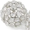 3" Silver Iron and Crystal Spheres Set Of 2 - Image 4