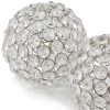 4" X 4" X 4" Silver Iron & Cristal Spheres Set Of 2 - Image 4