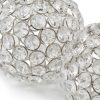 4" X 4" X 4" Silver Iron & Cristal Spheres Set Of 2 - Image 5