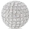 5" X 5" X 5" Silver Iron & Cristal Spheres Set Of 2 - Image 4