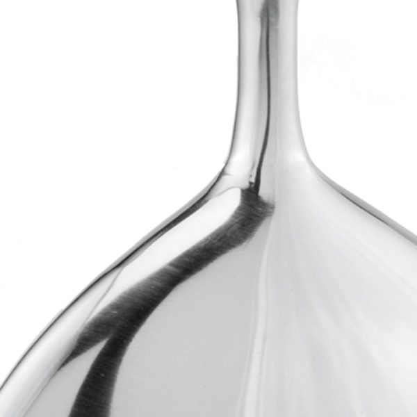 Mod Buffed Silver Long Neck Disc Vase - Image 5