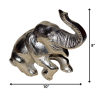5" X 10" X 8" Silver Aluminum Resting Elephant - Image 2
