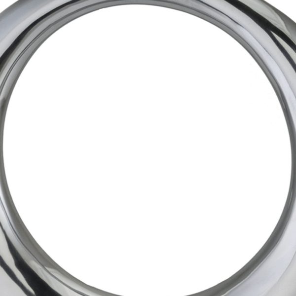 4" X 19" X 19" Silver Aluminum Ring Large Hoop Vase - Image 4