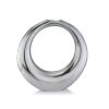 3" X 16" X 17" Silver Aluminum Ring Small Hoop Vase - Image 2