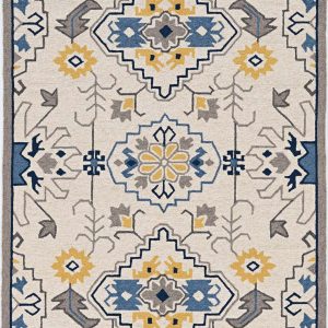 2' x 3' Ivory Polypropylene Accent Rug