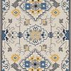 5'x8' Ivory Hand Woven UV Treated Traditional Indoor Outdoor Area Rug - Image 3