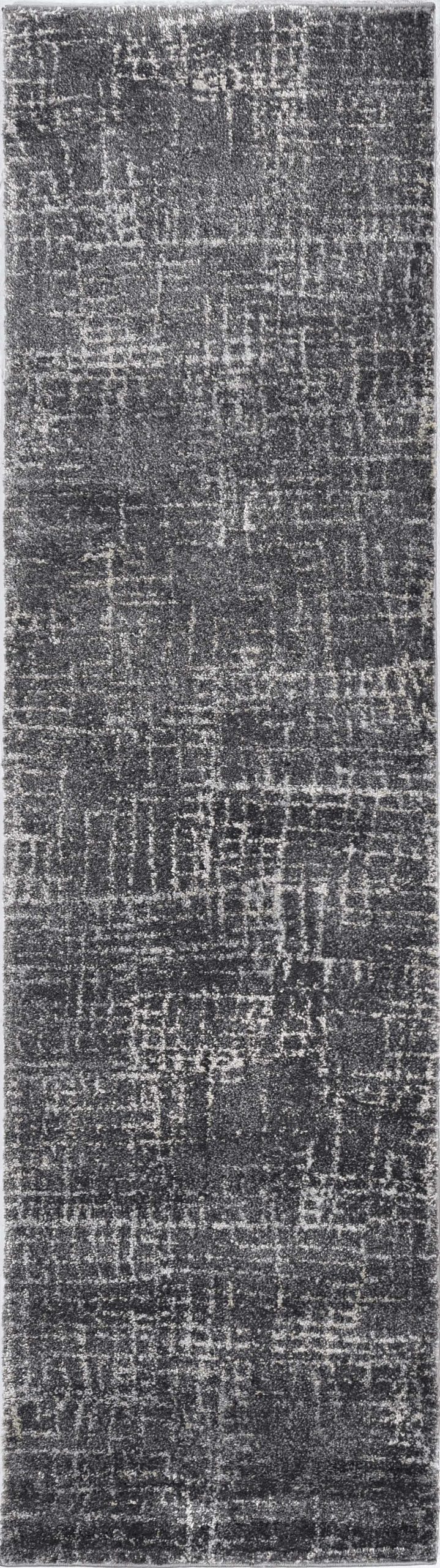 3'x5' Grey Machine Woven Abstract Scratch Indoor Area Rug - Image 2