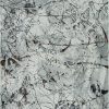 7' Ivory Grey Machine Woven Abstract Vermicular Indoor Runner Rug - Image 2