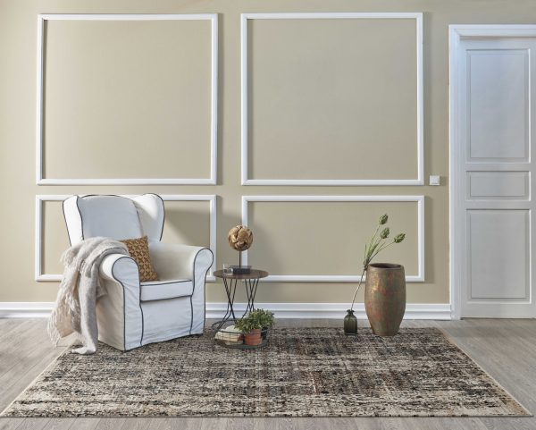 2' x 8' Grey Medallion Runner Rug - Image 4