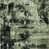 4' x 5' Ivory or Charcoal Abstract Area Rug - Image 3