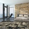 4' x 5' Ivory or Charcoal Abstract Area Rug - Image 2