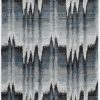 3'x5' Blue Ivory Machine Woven Abstract Pulse Area Rug - Image 3