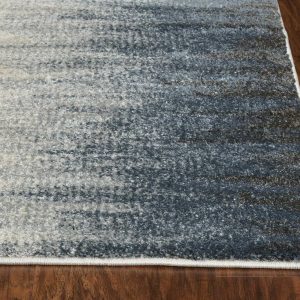 3' x 5'  Ivory Blue Gradient Area Rug
