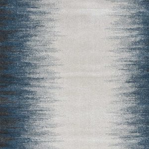 5' x 8' Ivory or Blue Gradient Bordered Indoor Area Rug