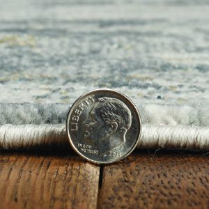 3'x5' Grey Machine Woven Abstract Brushstrokes Indoor Area Rug