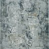 3'x5' Grey Machine Woven Abstract Brushstrokes Indoor Area Rug - Image 5