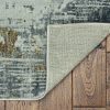 5' x 8' Grey Abstract Traditional Area Rug