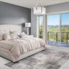 5'x8' Grey Brick Machine Woven Abstract Indoor Area Rug