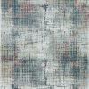 5'x8' Grey Brick Machine Woven Abstract Indoor Area Rug - Image 2