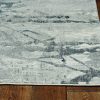 2' x 7' Grey Polypropylene and Polyester Runner Rug