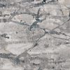 5'x8' Grey Teal Machine Woven Abstract Splatter Indoor Area Rug - Image 3