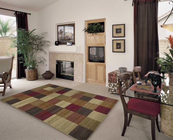 63" X 63" Beige Polypropylene Rug - Image 5