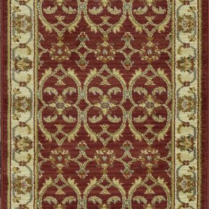 94" X 118" Red or  Ivory  Polypropylene Rug