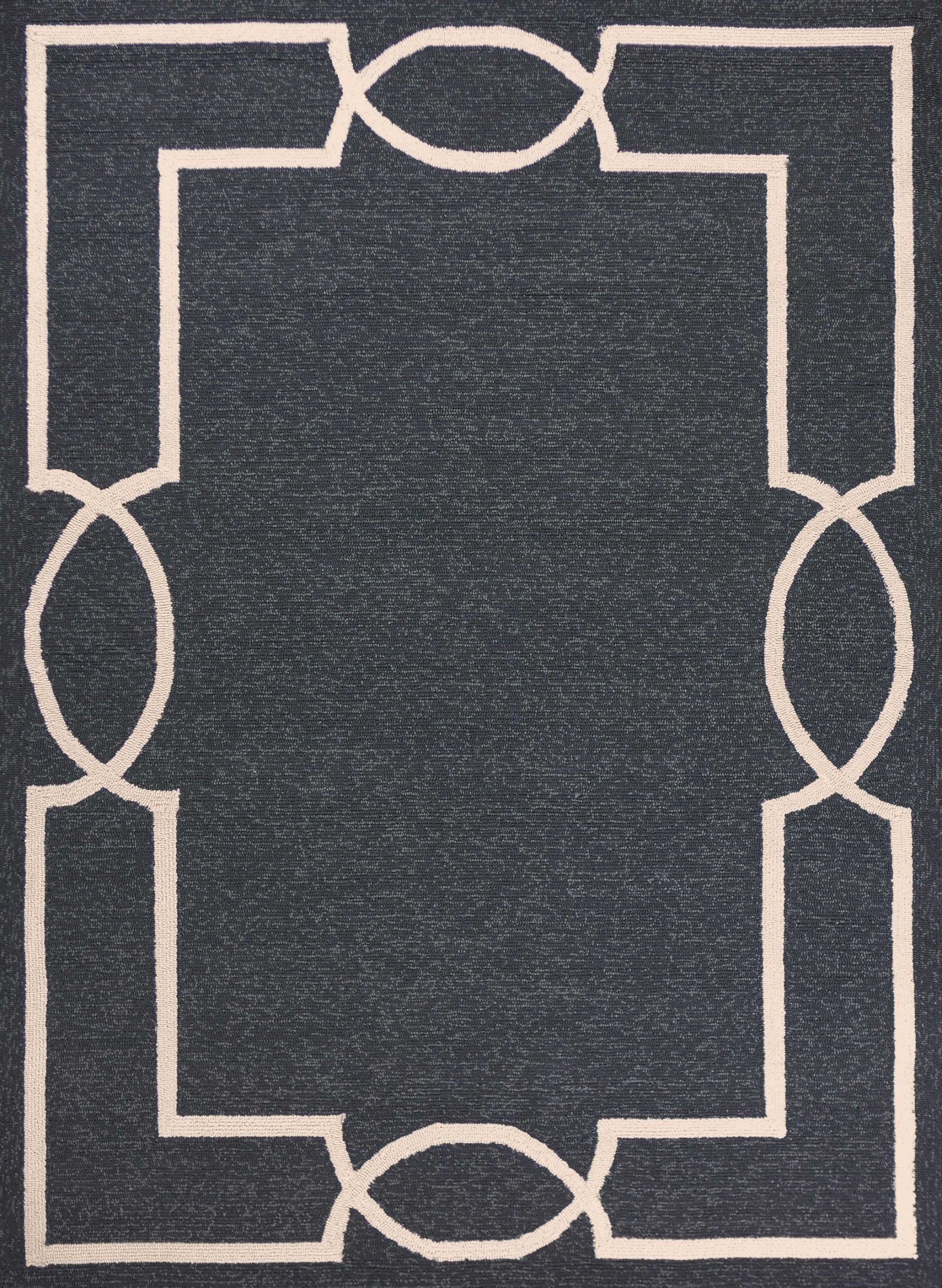 3' x 5' Onyx Coastal Bordered Area Rug - Image 2