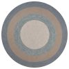 5' x 7' Spa Ivory Bordered Indoor Outdoor Area Rug - Image 2