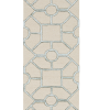 8' Beige Hand Tufted Geometric Indoor Runner Rug