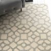 5'x7' Beige Hand Tufted Geometric Indoor Area Rug