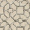 5'x7' Beige Hand Tufted Geometric Indoor Area Rug - Image 5