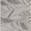 2' x 3' Grey and Beige Waves Accent Rug