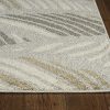 2' x 3' Grey and Beige Waves Accent Rug - Image 3
