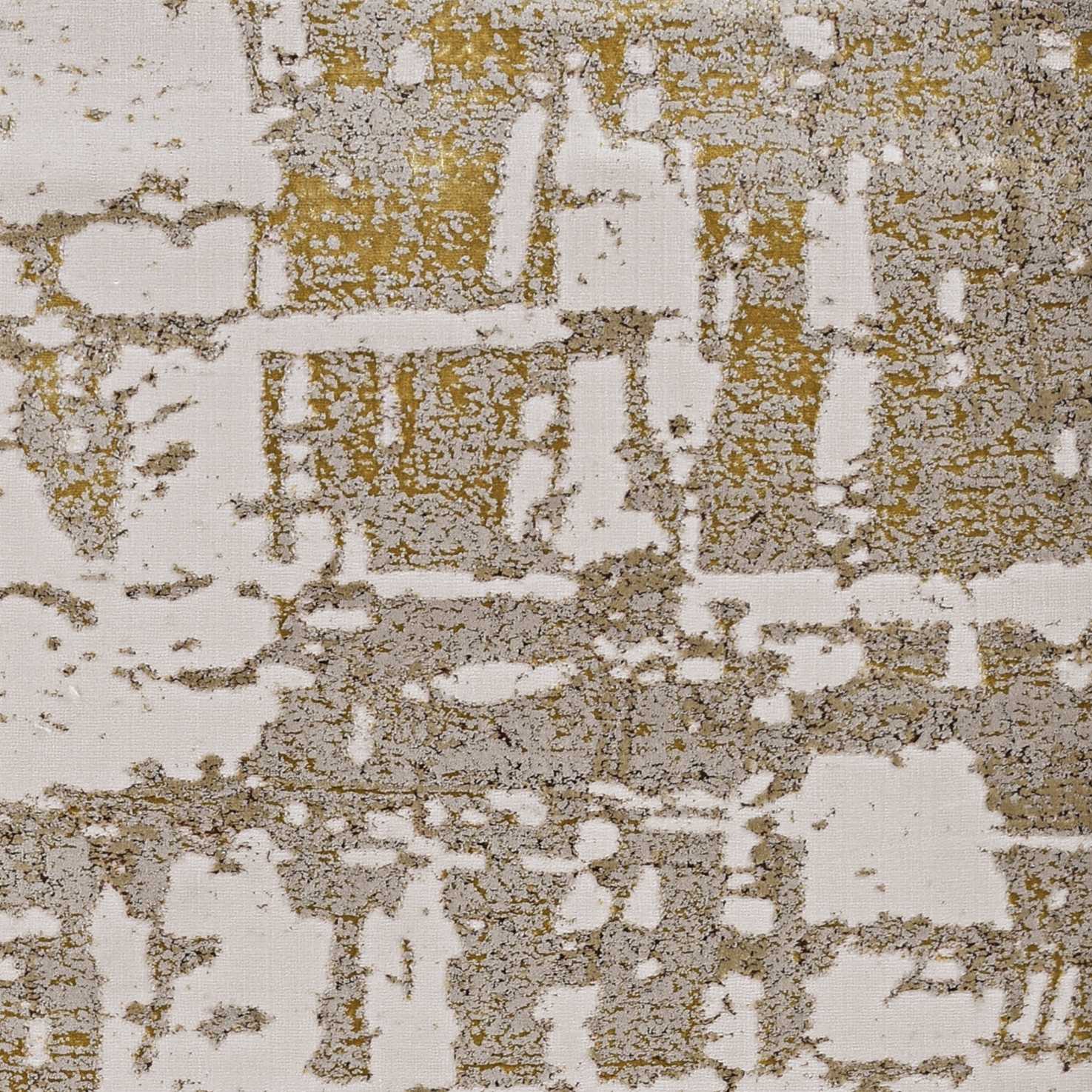 3' x 5' Ivory or Gold Abstract Area Rug - Image 3