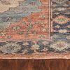 3'x5' Blue Hand Woven Oval Medallion Indoor Area Rug - Image 3
