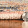 3'x5' Blue Hand Woven Oval Medallion Indoor Area Rug - Image 4