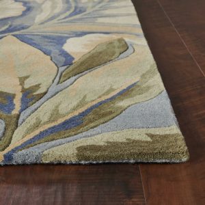 8'x10' Blue Hand Woven Medallion Indoor Area Rug